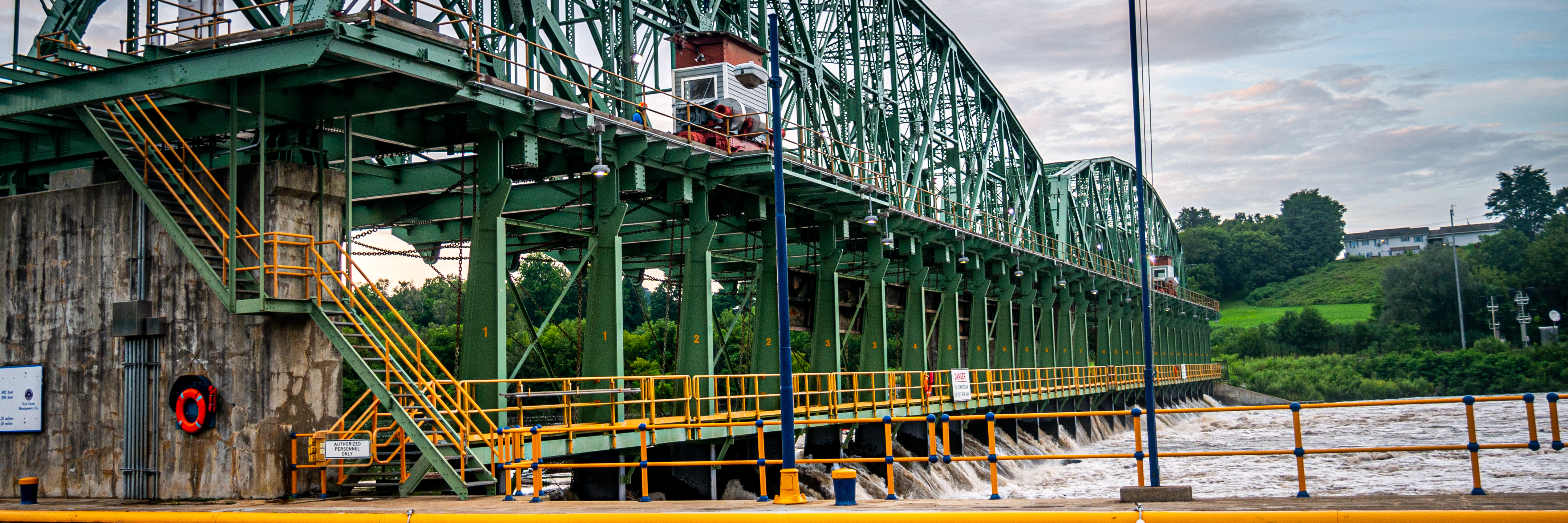 Lock and Dam Along the Erie Canal